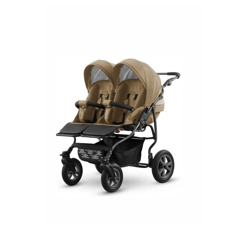 Количка за близнаци Mikado, GoldStar, 2в1, 12 Бежов